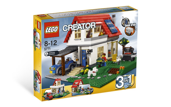 Creased Box 5771 Lego Creator Hillside House
