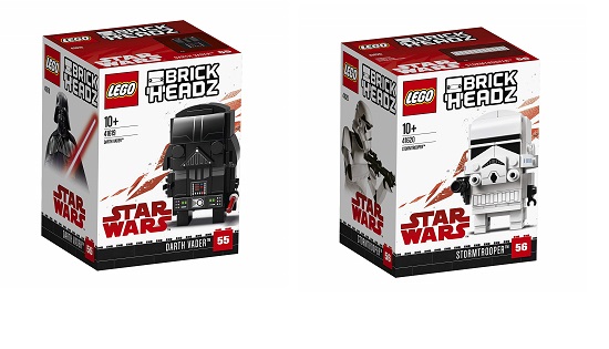 Lego Brickheadz Star Wars Darth Vader And Stormtrooper 41619 41620