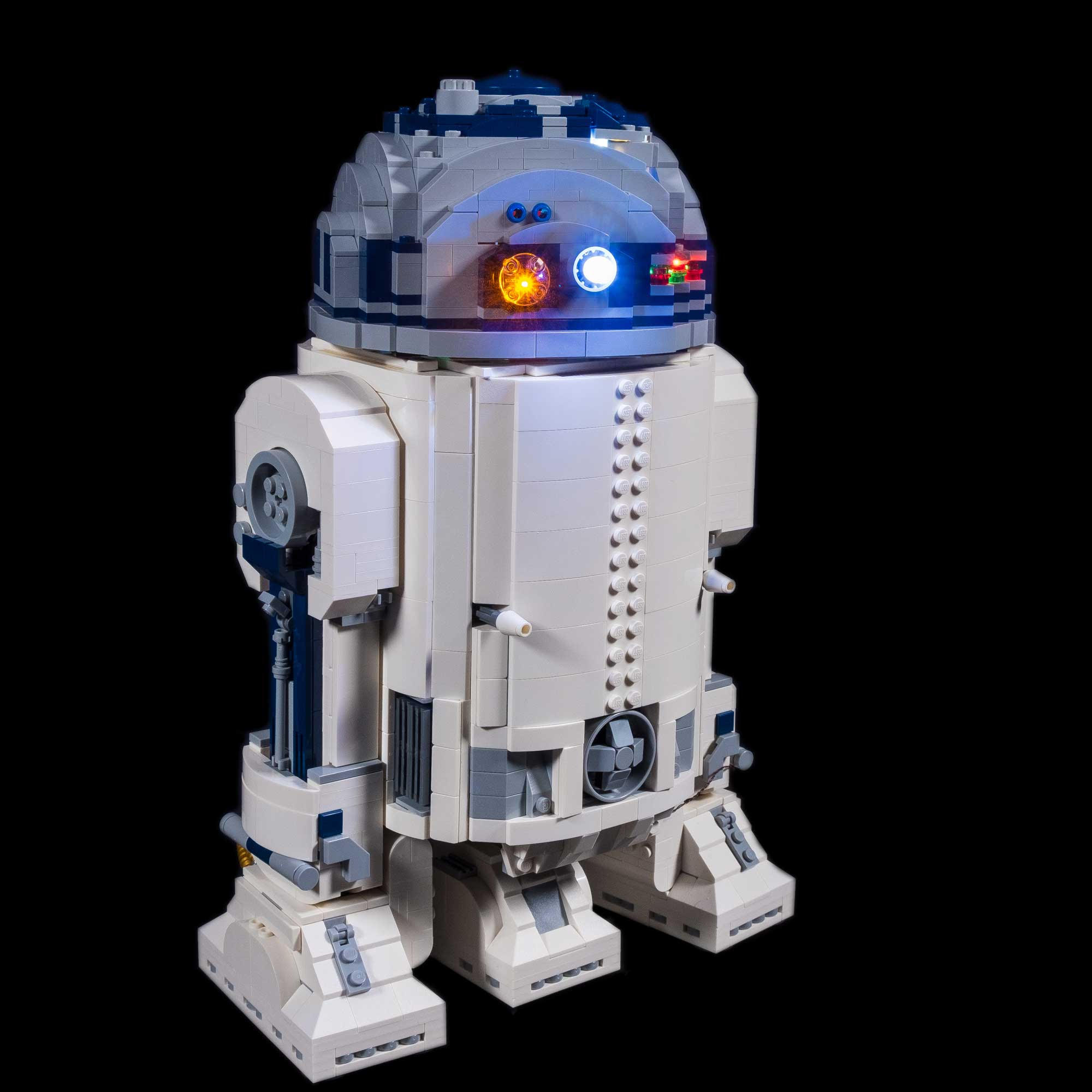 RC Sound Version Not Include The Lego Set Kyglaring Led Lighting Kit for Star Wars Light Sets Compatible with Lego 75308 Building Set R2-D2 