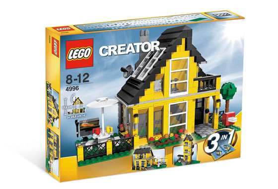 Creased Box 4996 Lego Creator Summer House