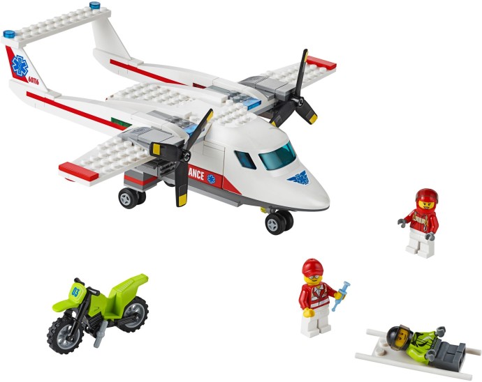 lego city ambulance plane 60116