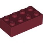 Bulk Lot of 2x4 LEGO® Brick (Dark Red)