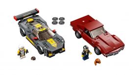 76903 LEGO® SPEED CHAMPIONS Chevrolet Corvette C8.R Race Car and 1968 Chevrolet Corvette