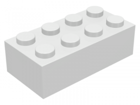 Bulk Lot of 2x4 LEGO® Brick (White)