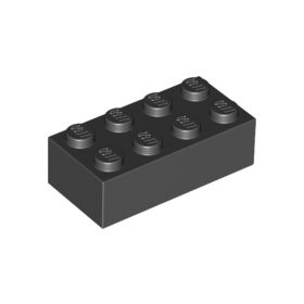 2x4 LEGO® Brick (Black)