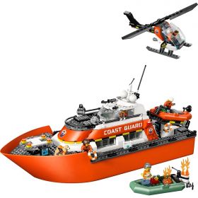 60504 LEGO® CITY Coast Guard Rescue Boat & Helicopter
