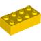 2x4 LEGO® Brick (Yellow)