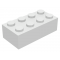 Bulk Lot of 2x4 LEGO® Brick (White)